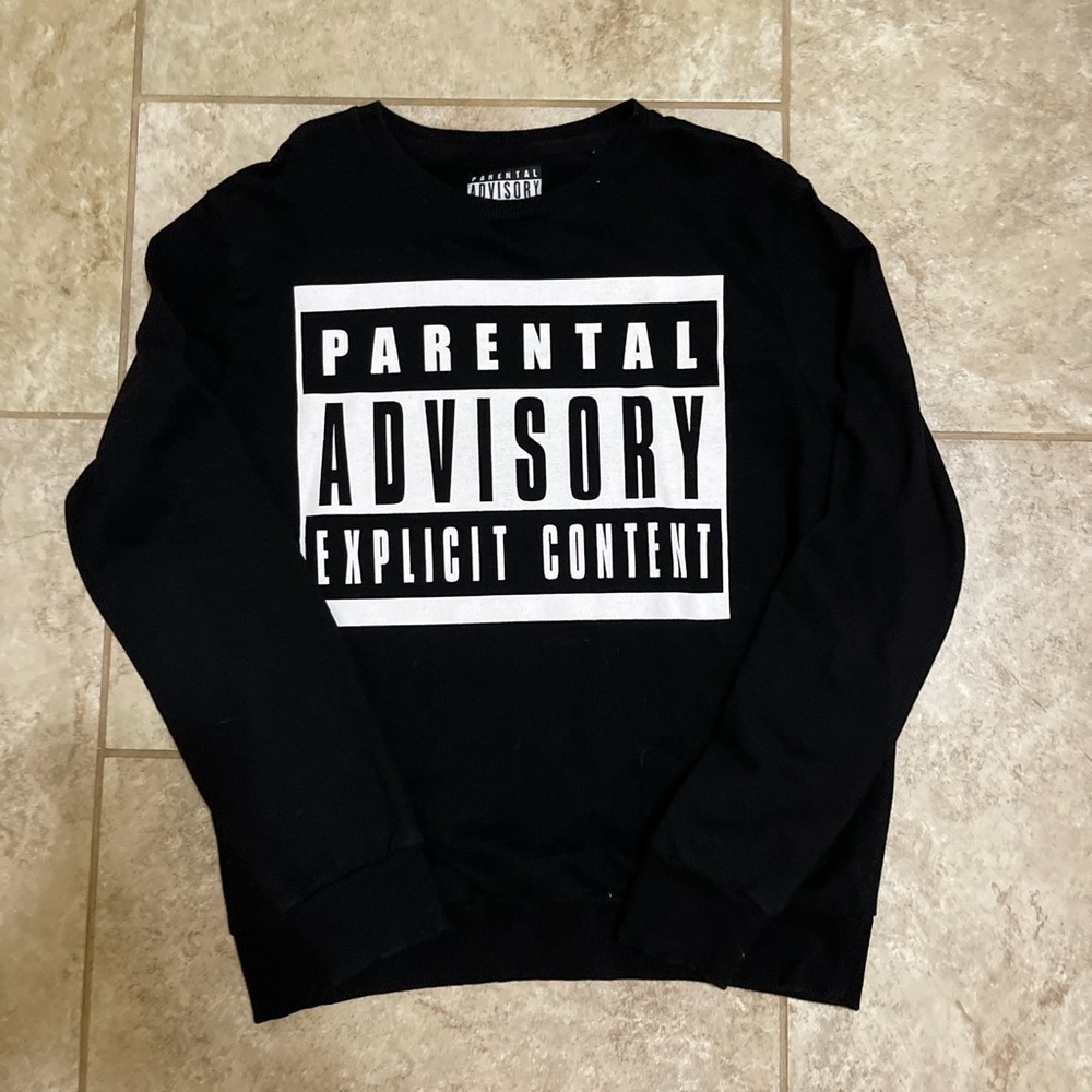 Parental Advisory long sleeve sweatshirt